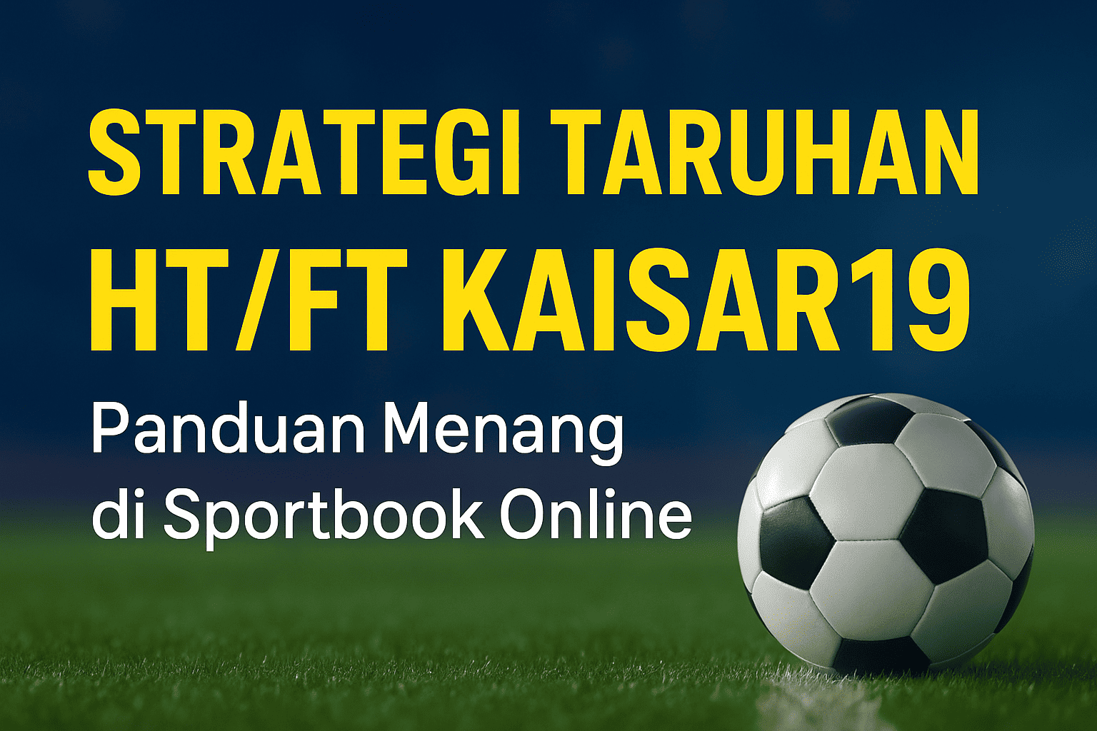 Strategi Taruhan HT/FT Kaisar19: Menang di Sportbook Online